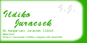 ildiko juracsek business card